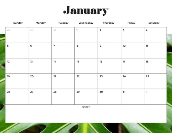 Printable Calendar 2025 with Monday Start