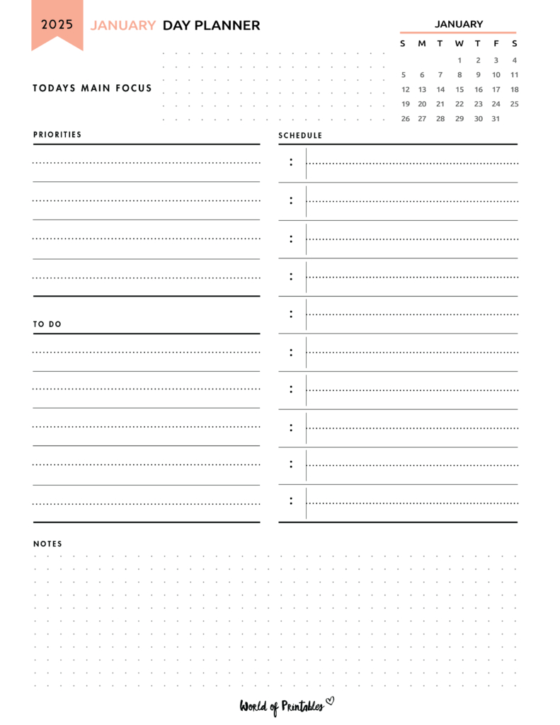 Free 2025 Planner - 65 Page Printable Planner | 4 Color Styles - Printable Calendar 2025 Daily Planner