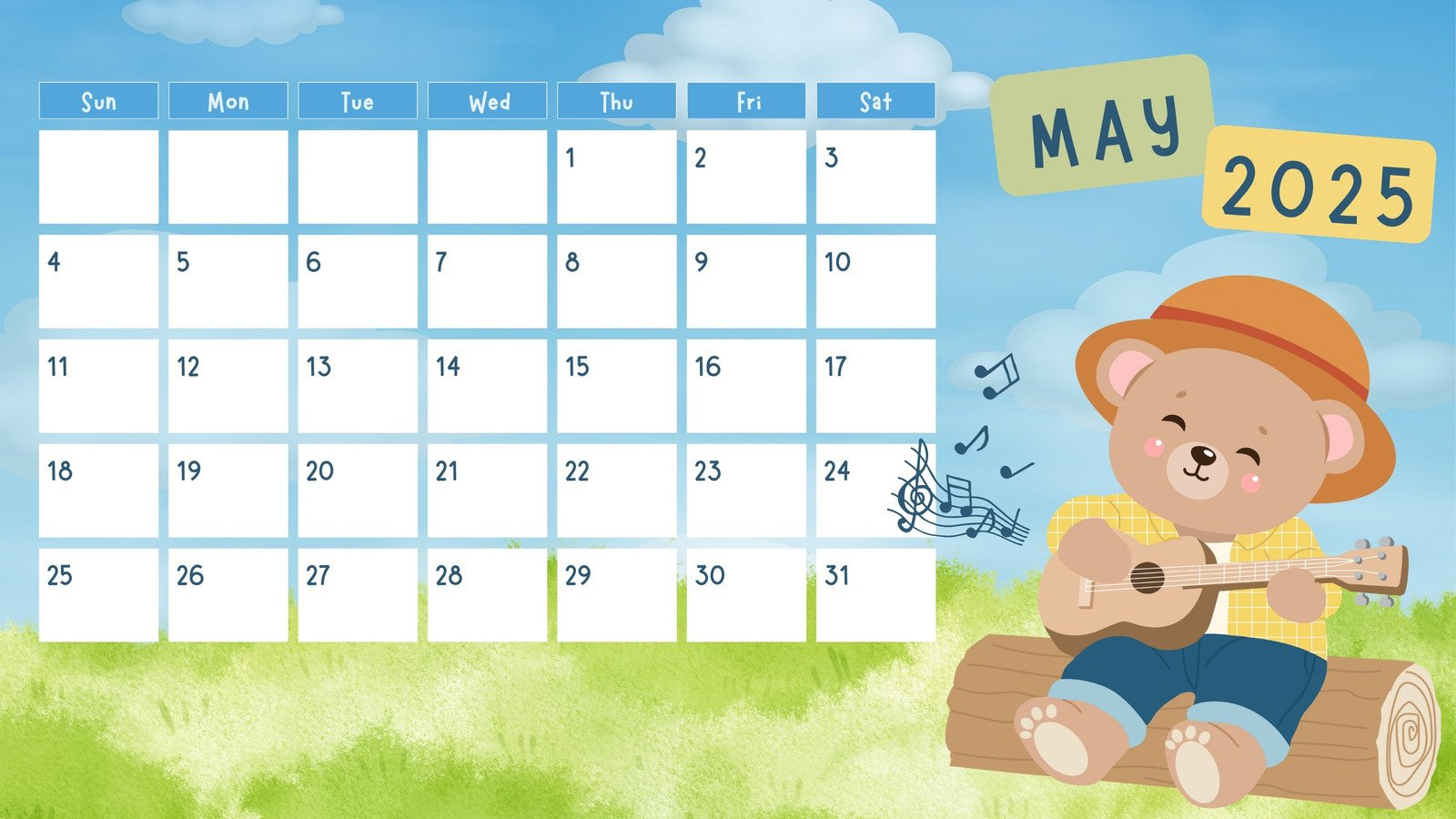 Free And Customizable Cartoon Calendar Templates | Canva - Printable Calendar 2025 Cartoon