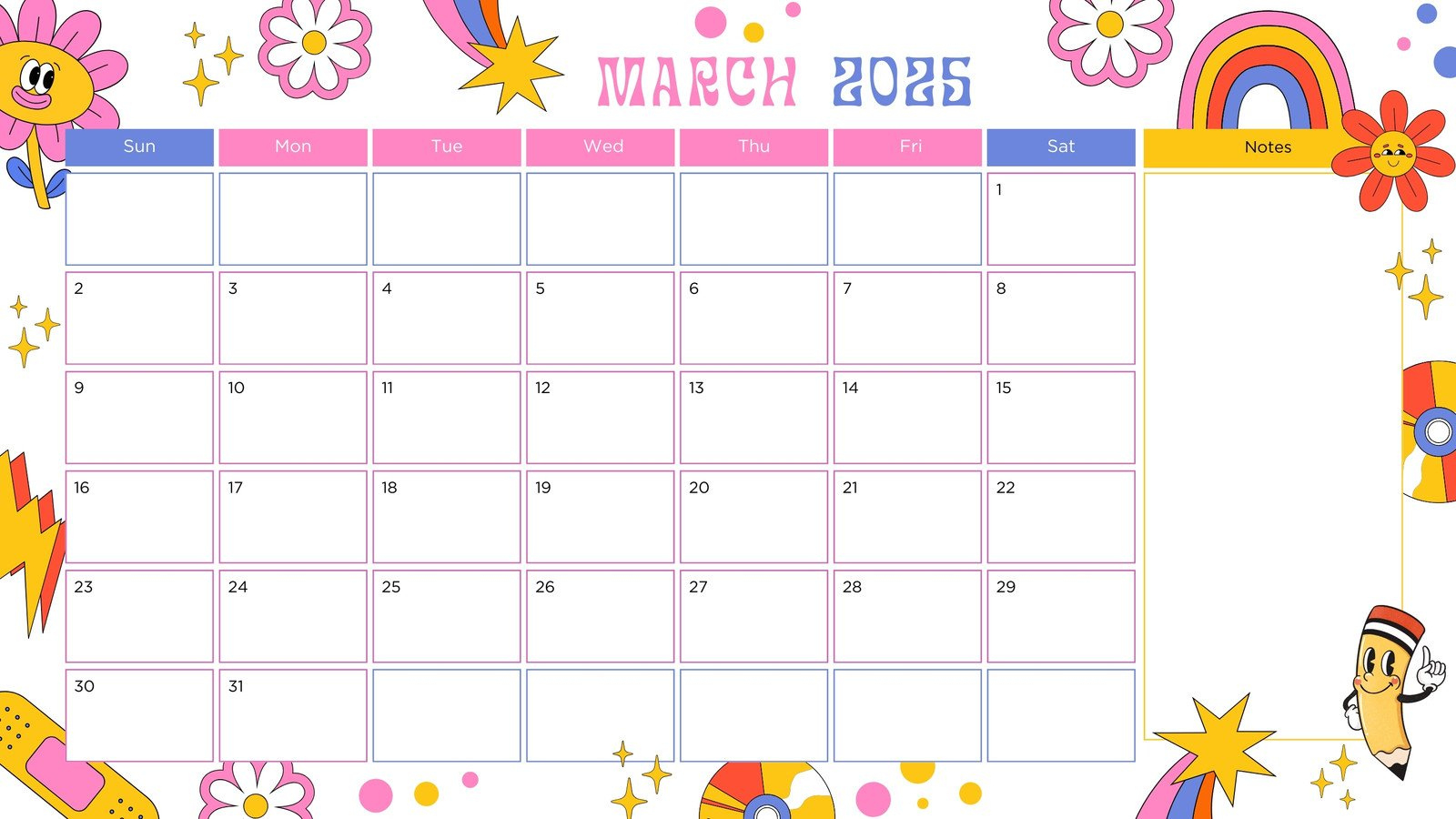 Free And Customizable Cartoon Calendar Templates | Canva - Printable Calendar 2025 Cartoon