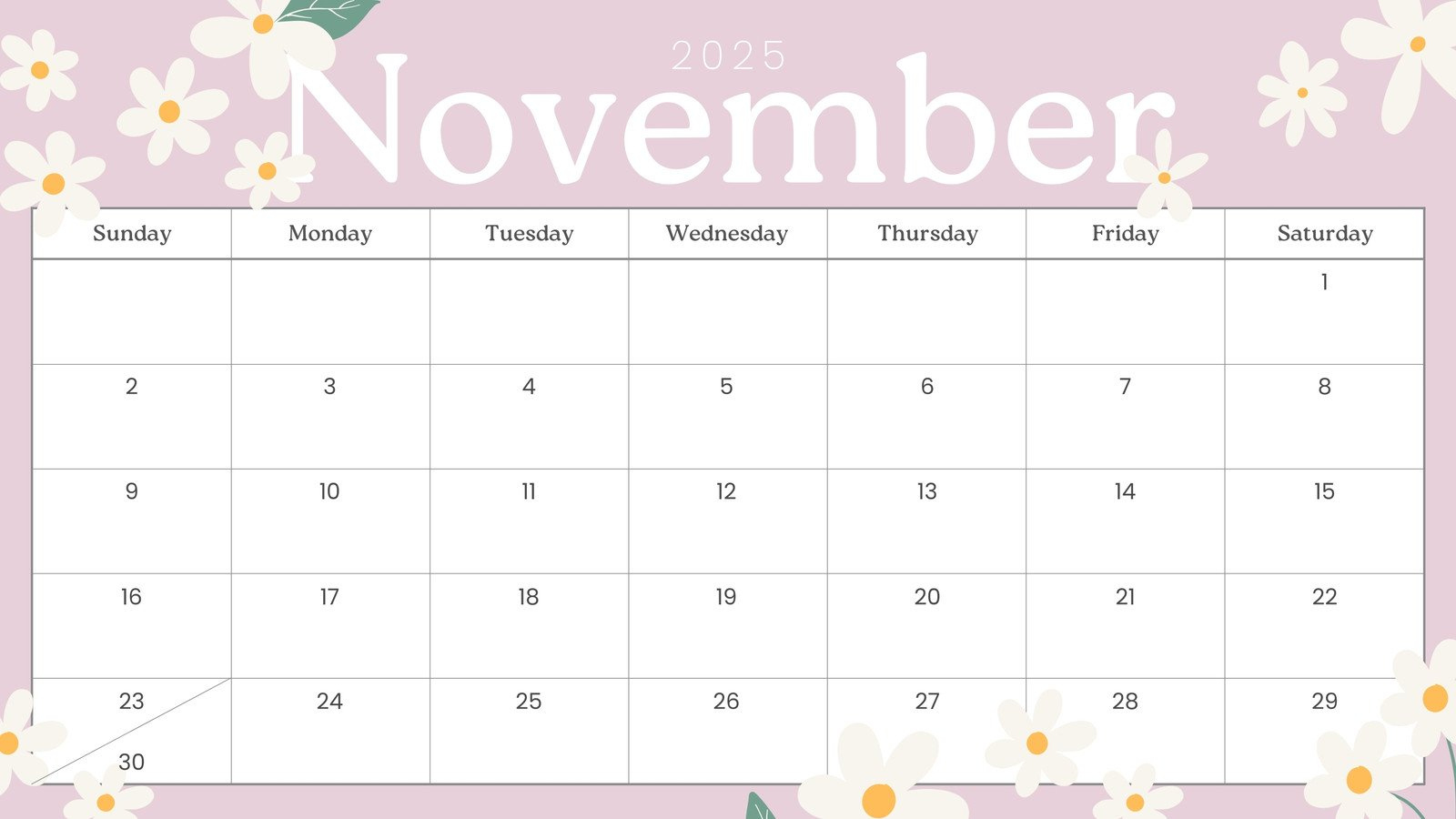 Free And Printable November 2025 Calendar Templates | Canva - Printable Calendar 2025 November
