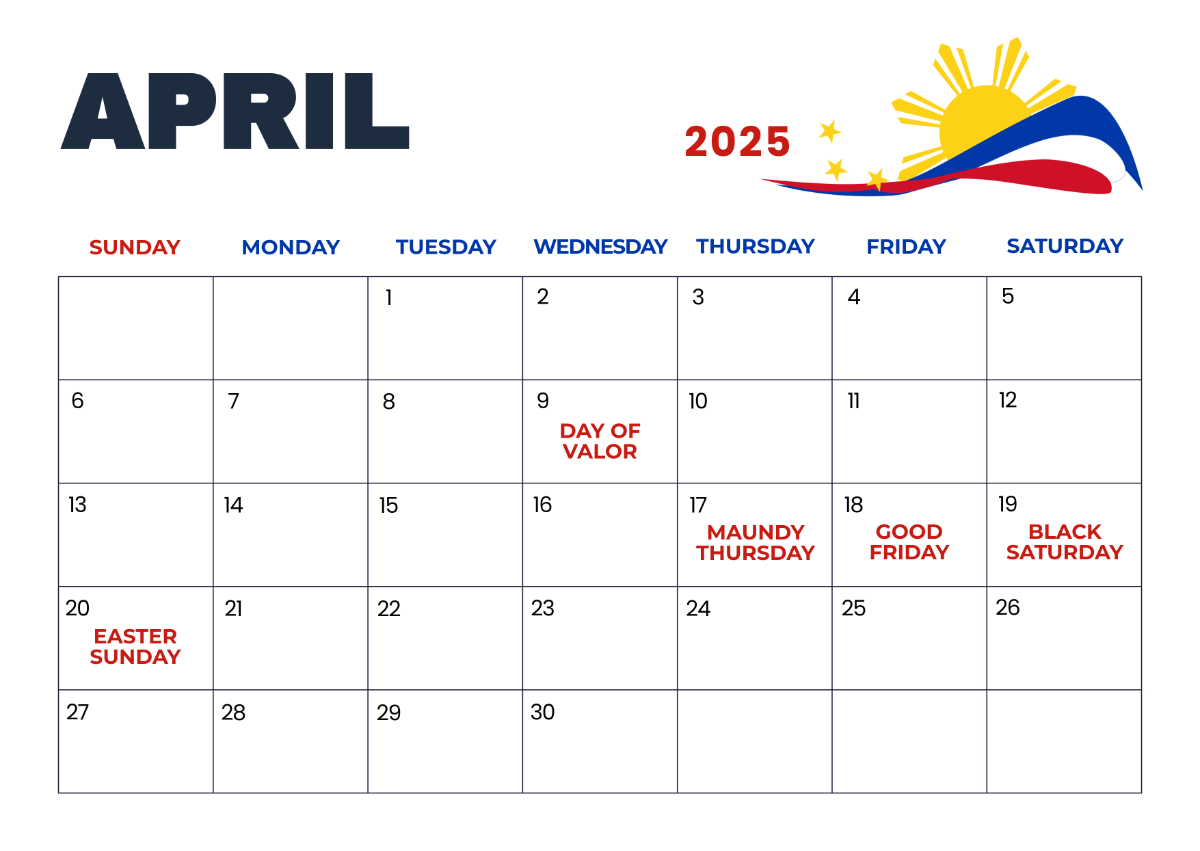 Free April 2025 Calendar With Sri Lanka Holidays Template To Edit - Printable Calendar 2025 Sri Lanka