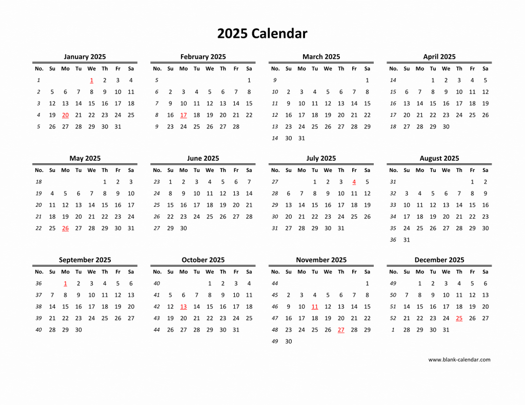 Free Printable 2025 And 2026 Calendar | Blank Calendar, Monthly - Calendarlabs Free Printable Calendar 2025