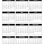 Free Printable 2025 Yearly Calendar – Free Printables, Monograms – Printable Calendar 2025 Printable