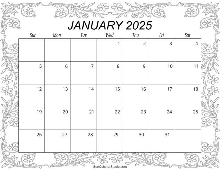 Printable Calendar 2025 Homemade