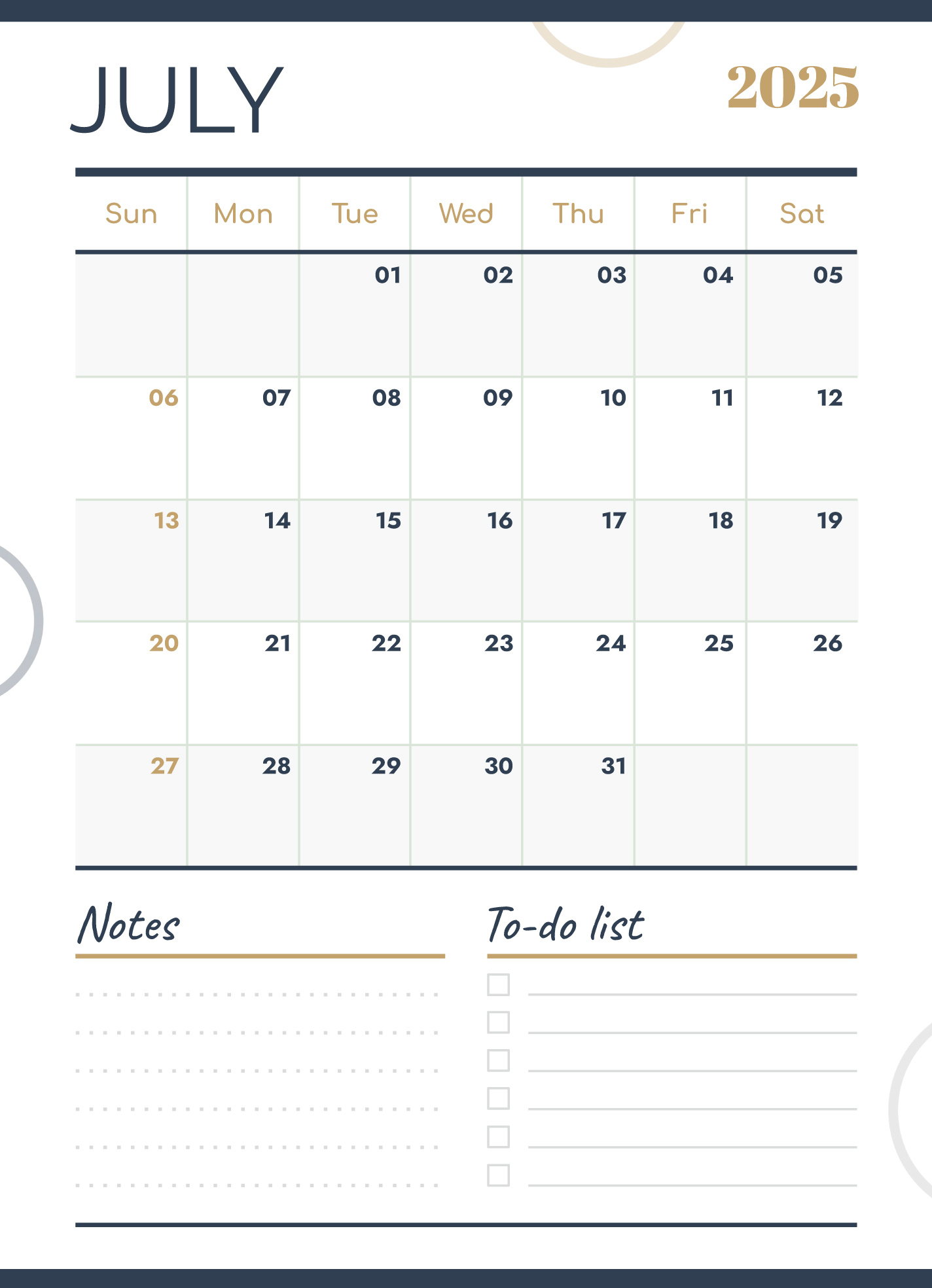 July 2025 Calendar Free Google Docs Template - Gdoc.io - Google Calendar July 2025