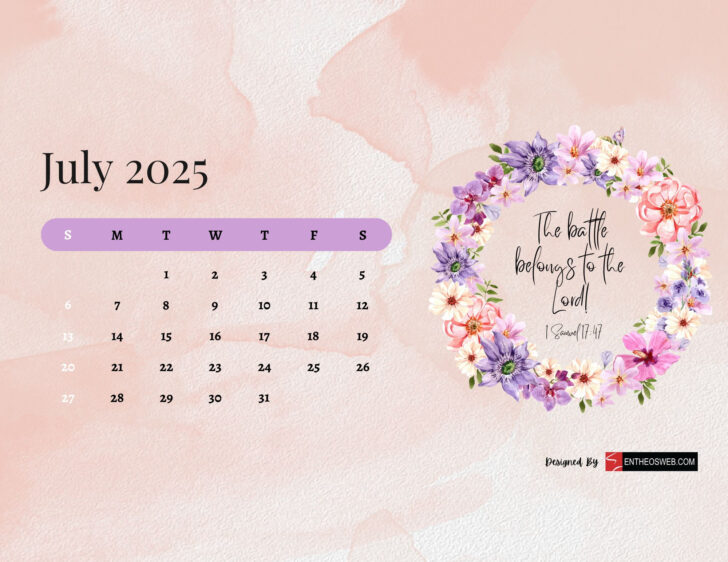 July Calendar Wallpaper 2025