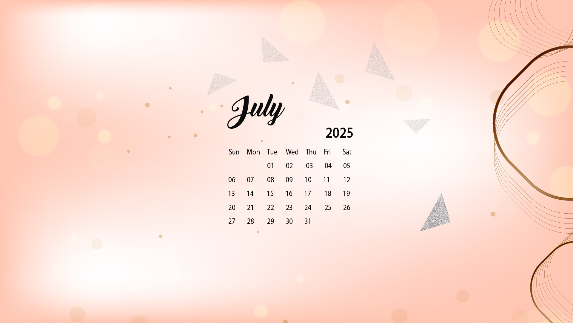 July 2025 Desktop Wallpaper Calendar - Calendarlabs - July Calendar Wallpaper 2025