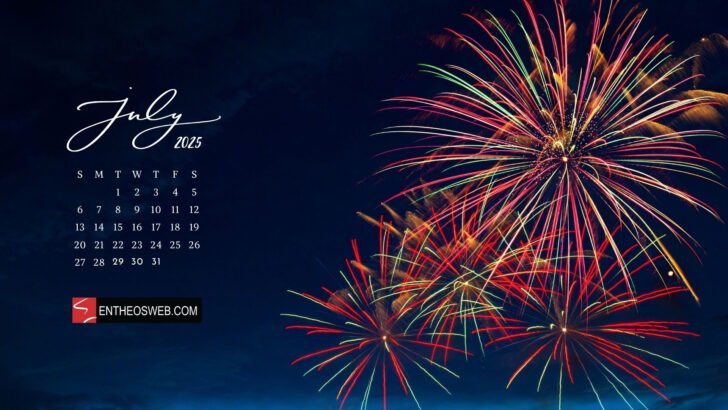 July 2025 Calendar Wallpaper
