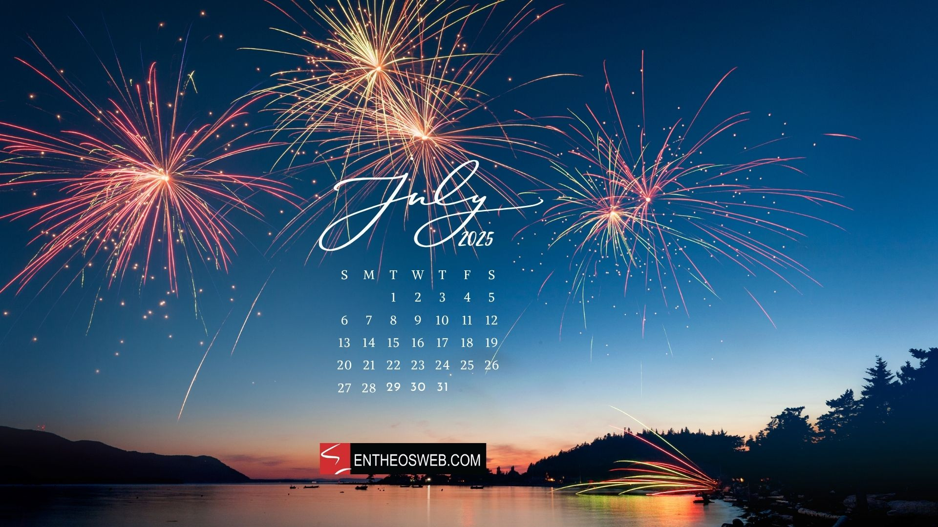 July 2025 Desktop Wallpapers &amp;amp; Screensavers | Entheosweb - July 2025 Desktop Calendar