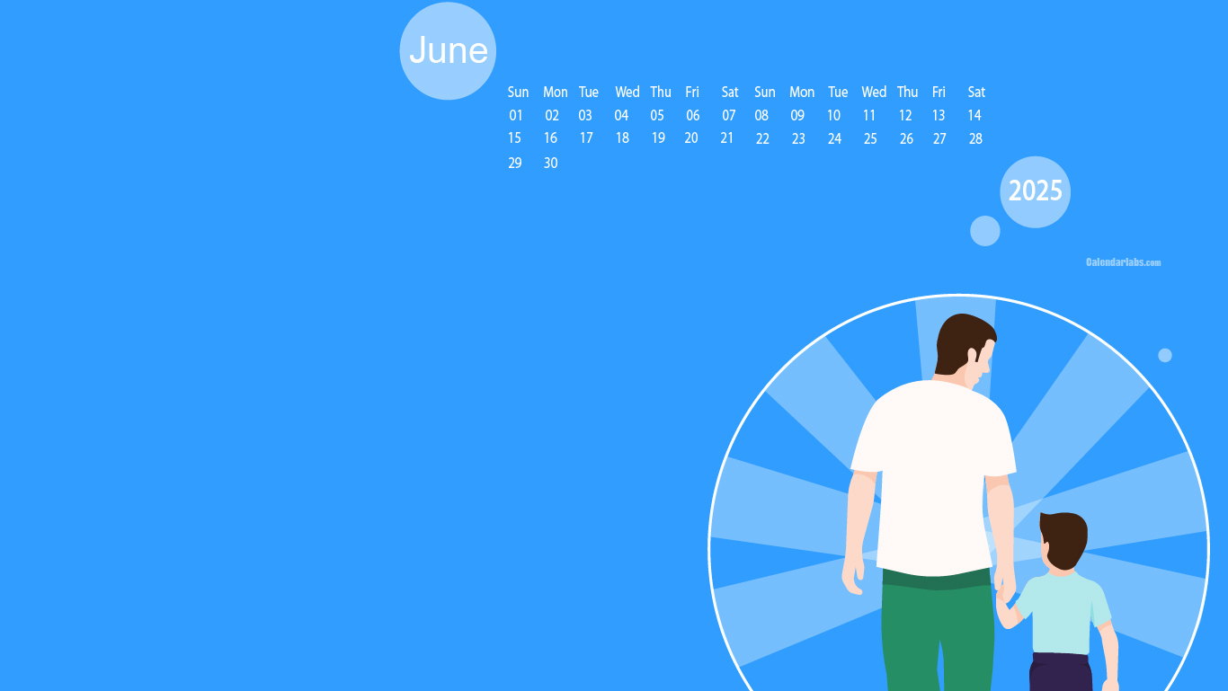 June 2025 Desktop Wallpaper Calendar - Calendarlabs - Printable Calendar 2025 Calendarlabs