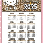 Kalendarz 2025 Z Sanrio Glamour – Hello Kitty Calendar Printable 2025