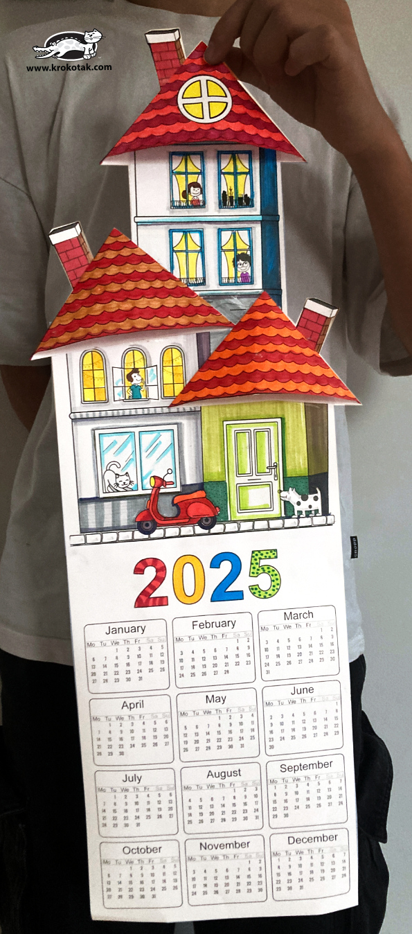 Krokotak | Printable Calendar 2025 - Printable Calendar 2025 Krokotak