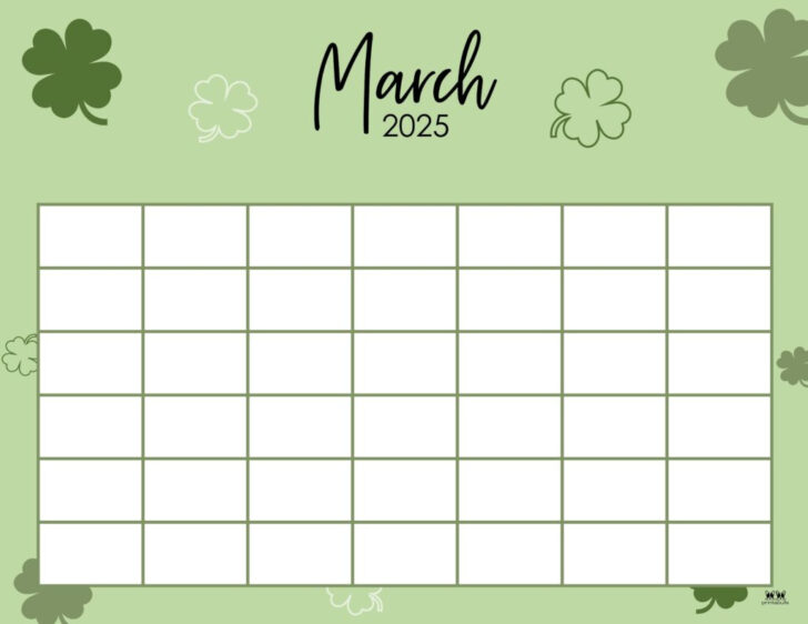 Printable Calendar 2025 Free March