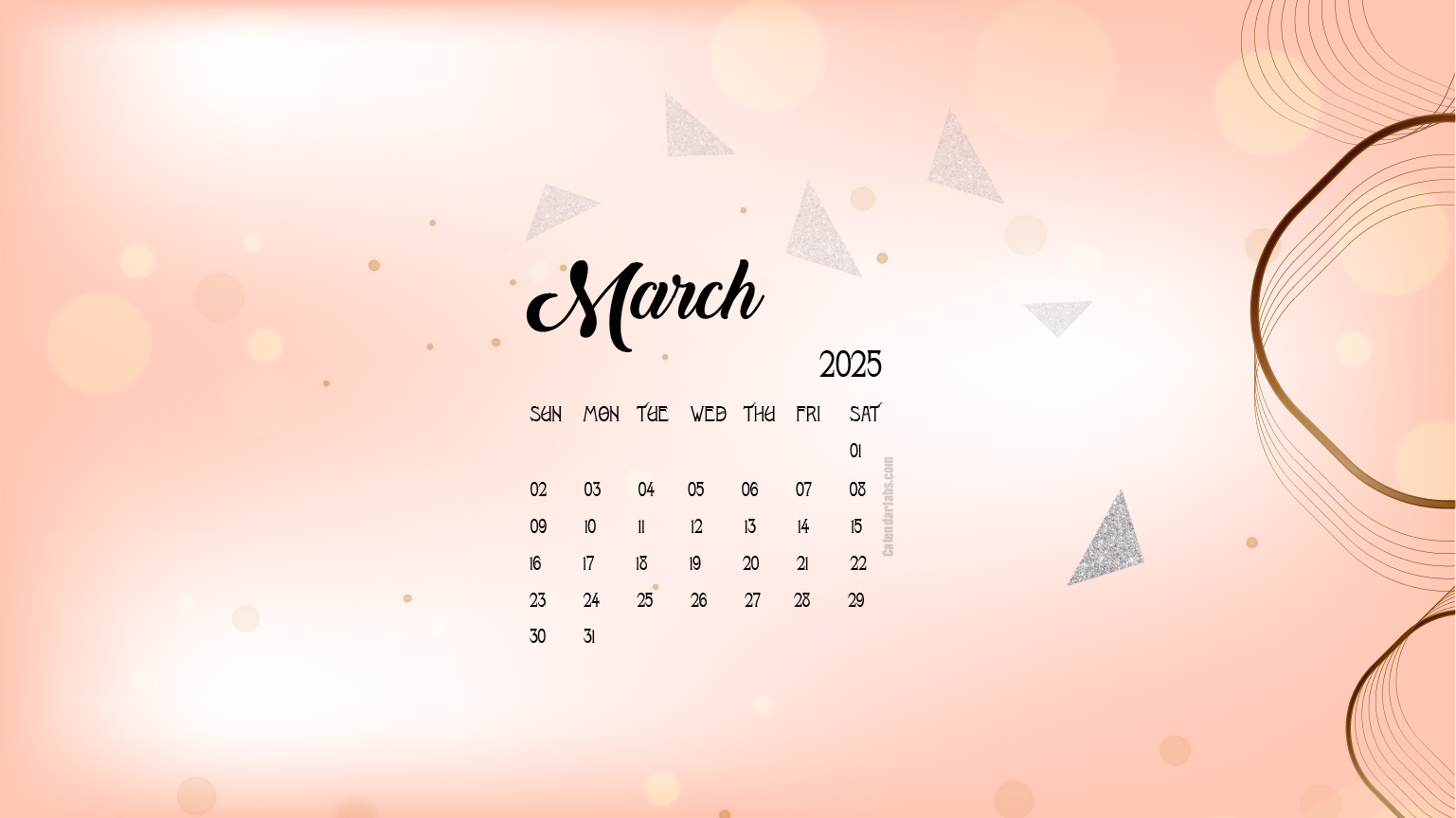 March 2025 Desktop Wallpaper Calendar - Calendarlabs - Calendar Labs 2025 Printable Calendar