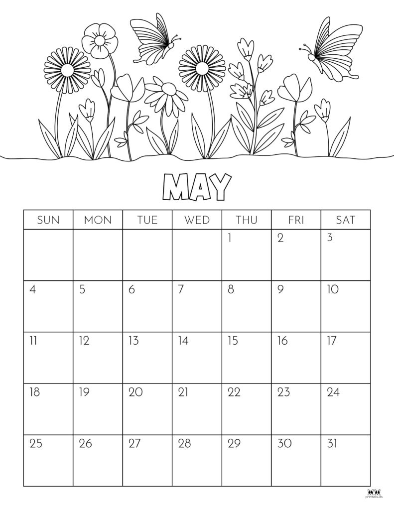 May 2025 Calendars - 107 Free Printables | Printabulls - Free Printable Calendar 2025 May