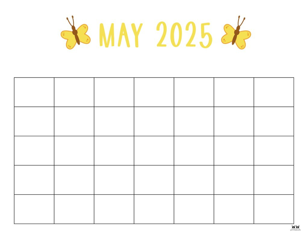 May 2025 Calendars - 107 Free Printables | Printabulls - Free Printable Calendar 2025 Monthly May
