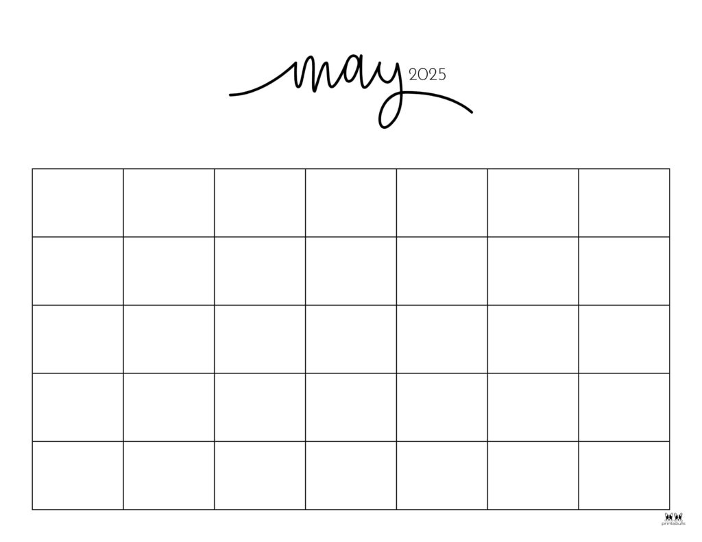 May 2025 Calendars - 107 Free Printables | Printabulls - Printable Calendar 2025 Blank