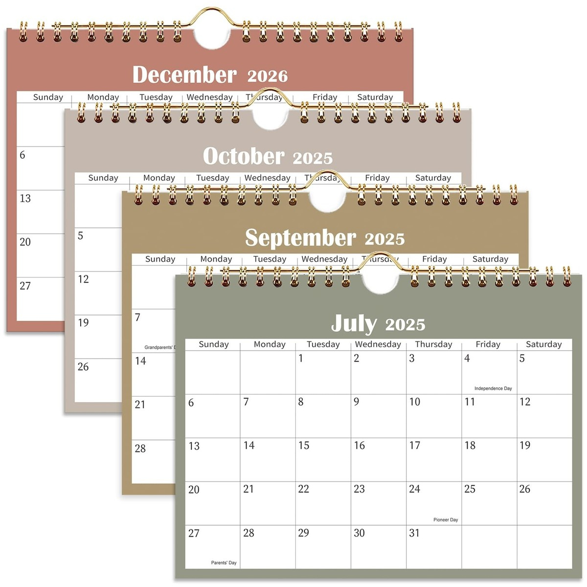 Mini Calendar 2025-2026, 18 Month Mini Wall Calendar From July - July Calendar 2025 Waterproof
