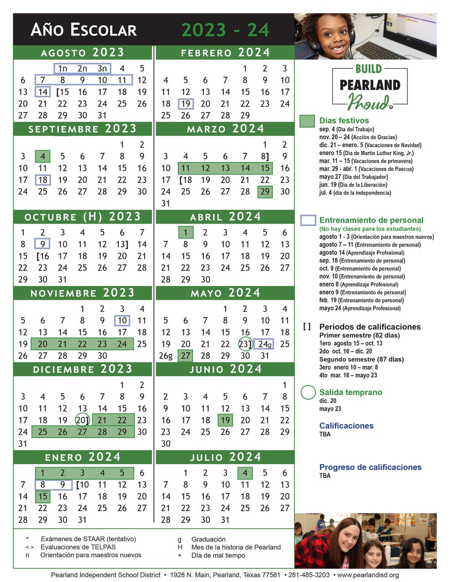 Pearland Isd On X: &amp;quot;The Board Of Trustees Approved The 2023-24 - Pearland Isd Calendar 2024 2025 Printable