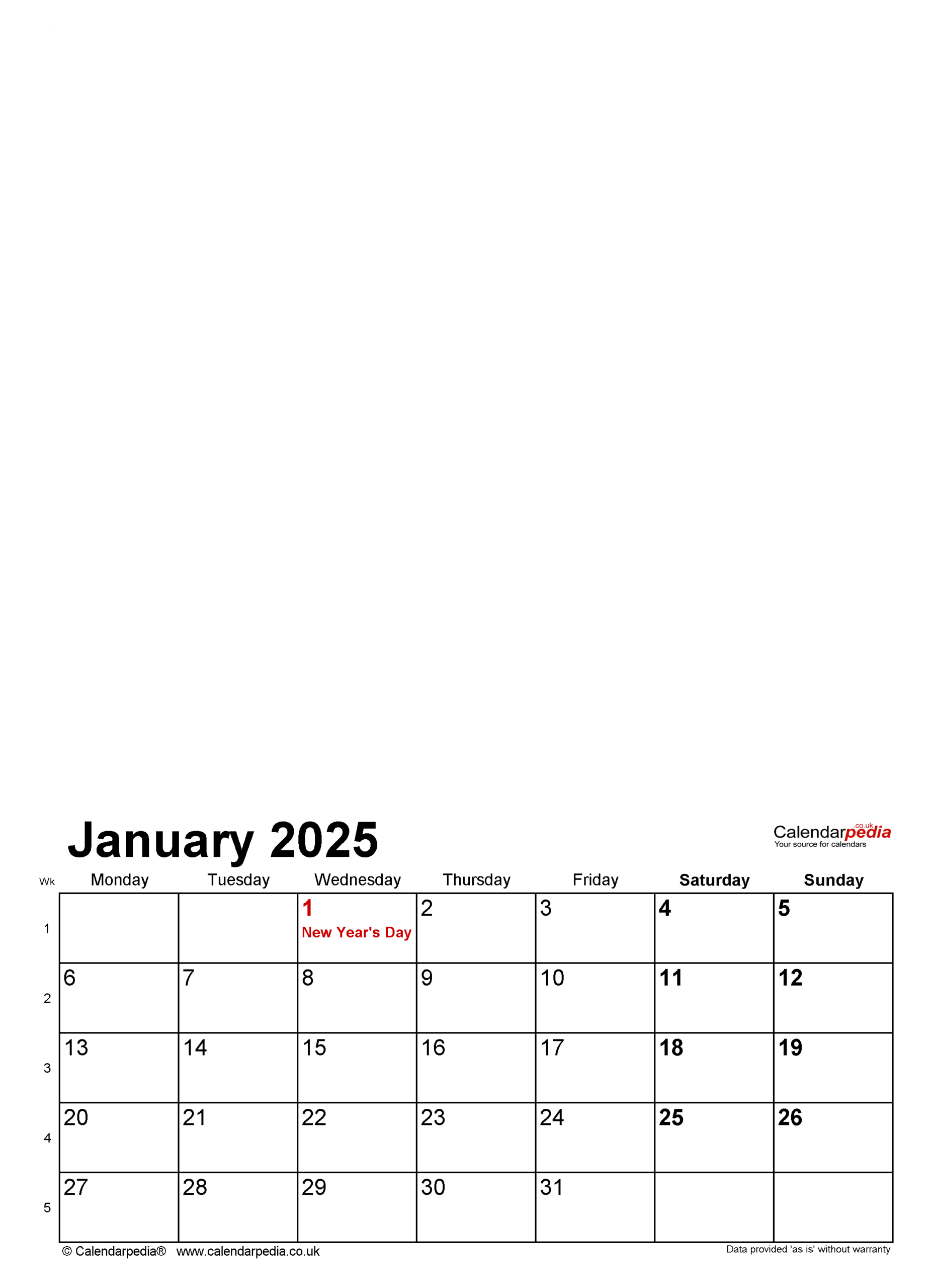 Photo Calendar 2025 (Uk) - Free Printable Pdf Templates - Custom Printable Calendar 2025