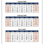 Q1 Quarterly Calendar 2025 Printable Pdf Templates – Q1 2025 Calendar Printable