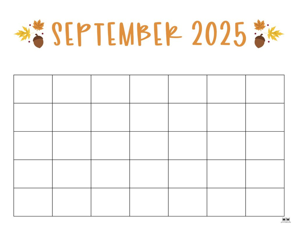 September 2025 Calendars - 107 Free Printables | Printabulls - Printable Calendar 2025 September
