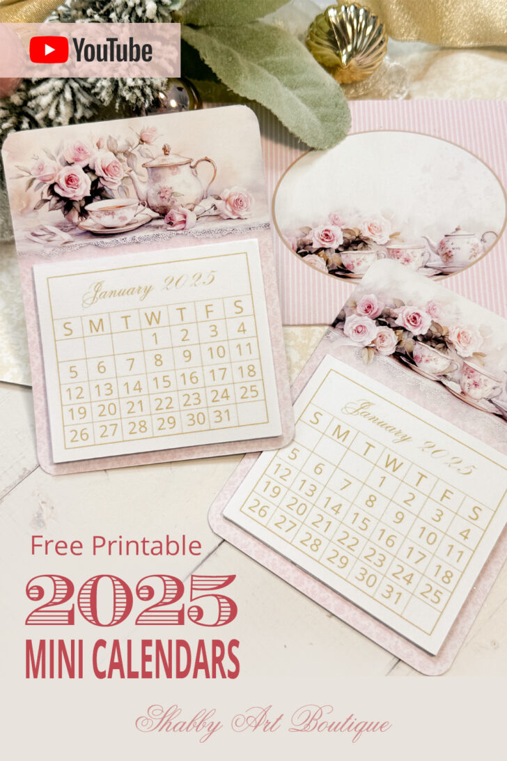 Mini Printable Calendar 2025