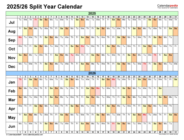 Free Printable Calendar July 2025 To July 2026