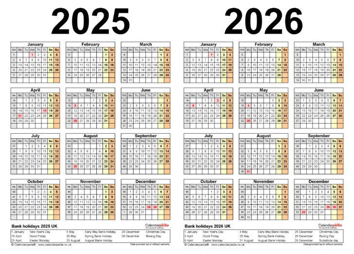 Printable Calendar 2025 2026 Free