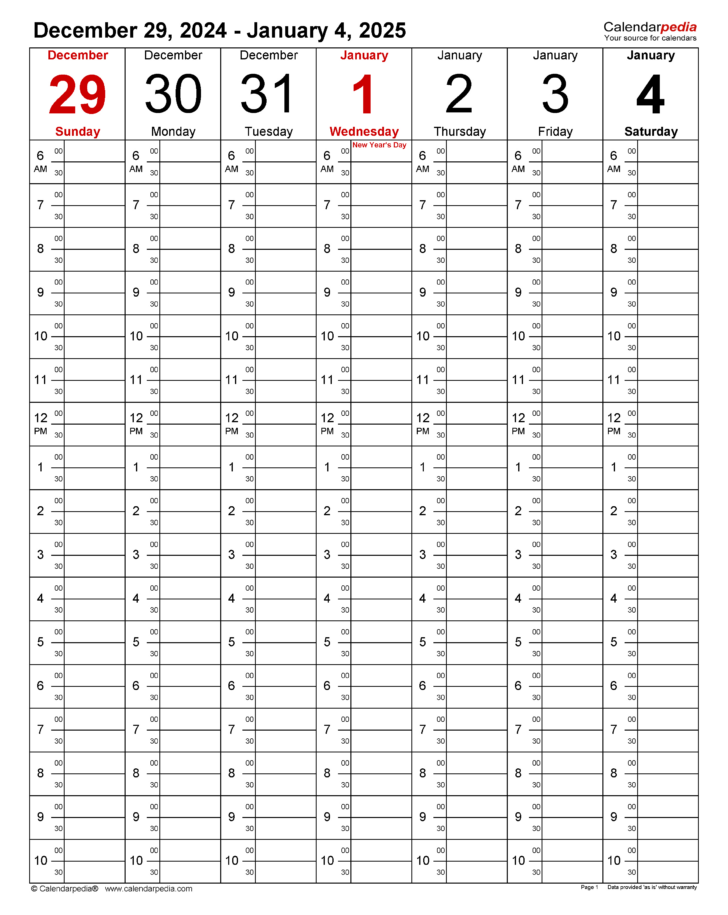 Printable Calendar 2025 Time And Date