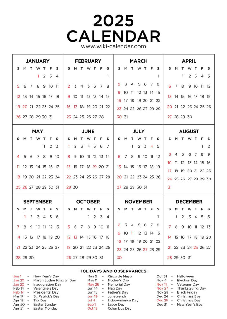 August 2025 Calendar Printable Wiki