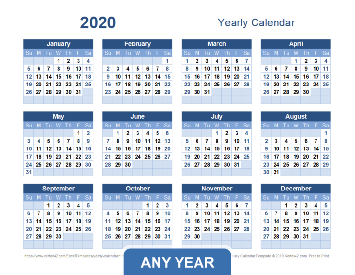 Printable Calendar 2025 Vertex