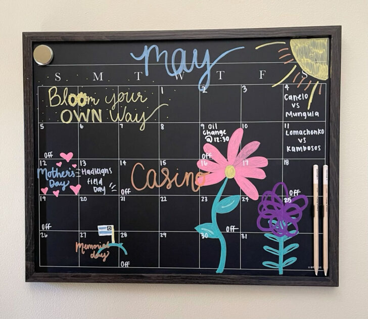 August 2025 Chalkboard Calendar Ideas
