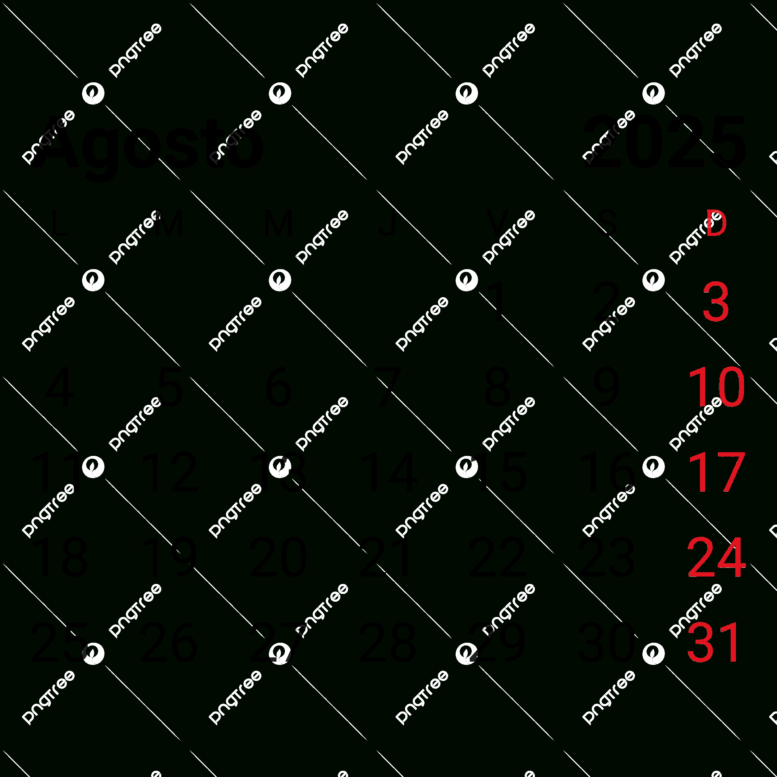 2025 August Monthly Spanish Calendar Vector, 2025 August Monthly - August In Spanish Calendar 2025