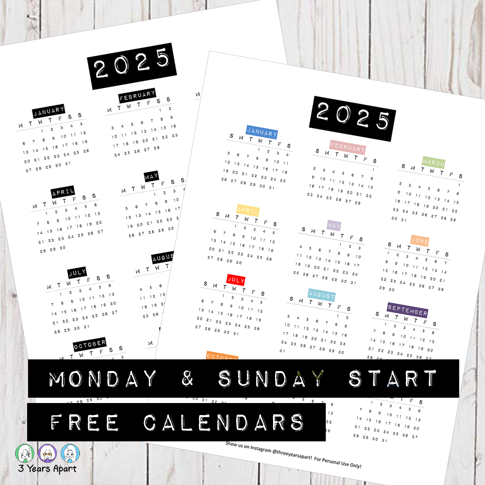 2025 Calendar Free Printable | Bullet Journal And Planner Free - August Bullet Journal Calendar 2025