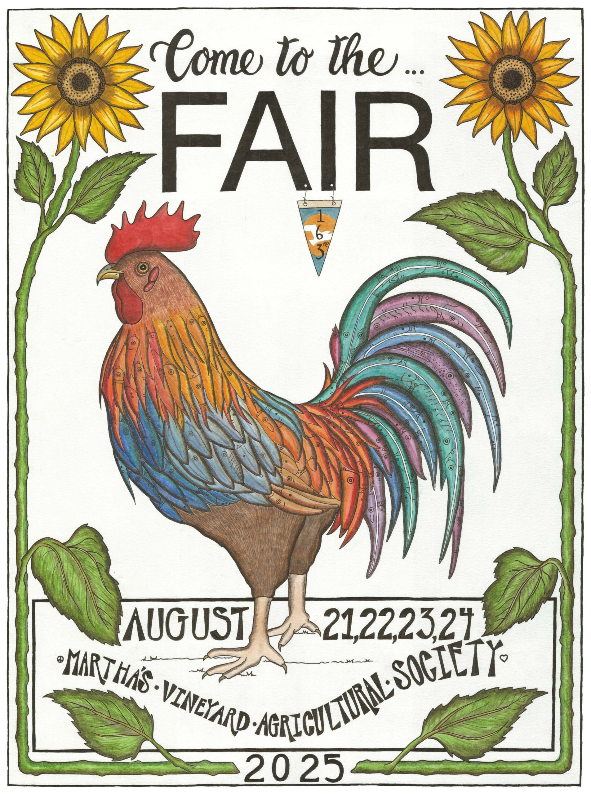 2025 Fair Poster — The Martha&amp;#039;S Vineyard Agricultural Society - Marthas Vineyard Calendar August 2025