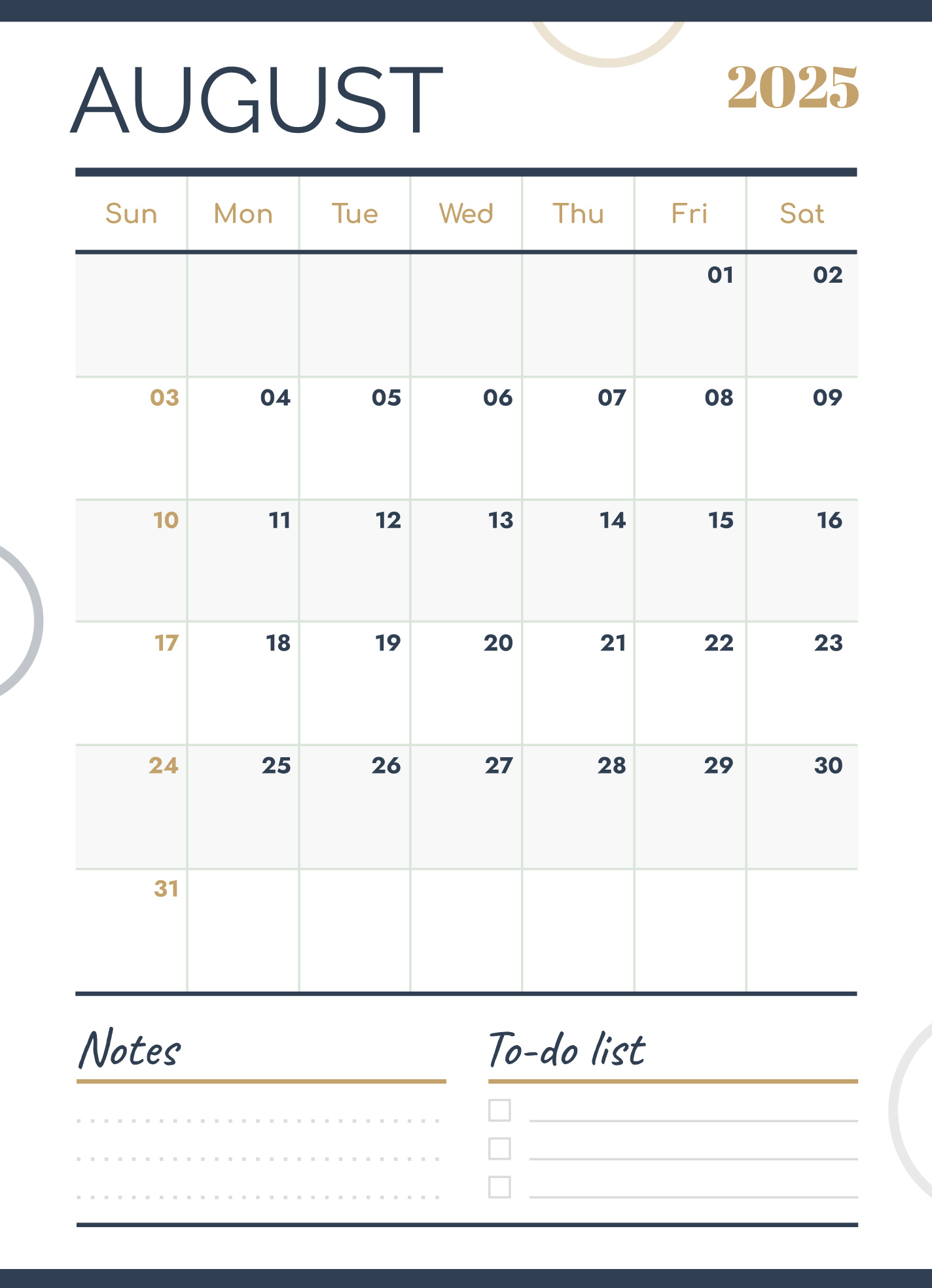 August 2025 Calendar Free Google Docs Template - Gdoc.io - Google Calendar August 2025