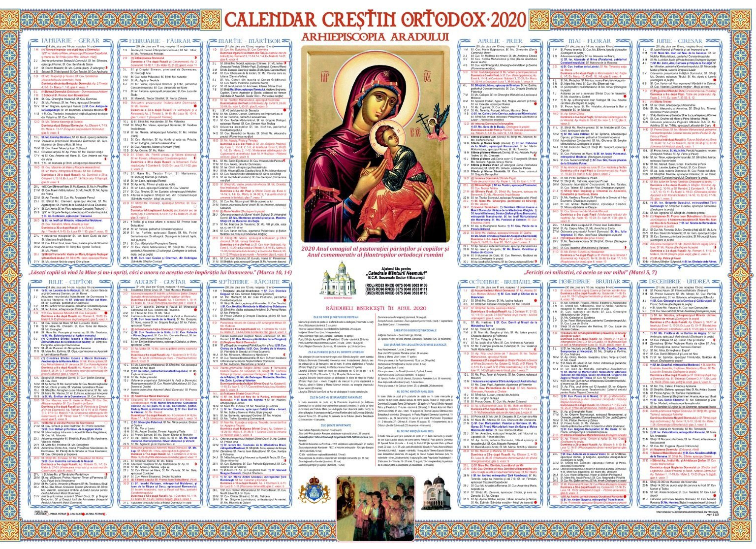 Calendar Ortodox August 2025 🤲 · Calendar Ortodox Român - Calendar Ortodox August 2025