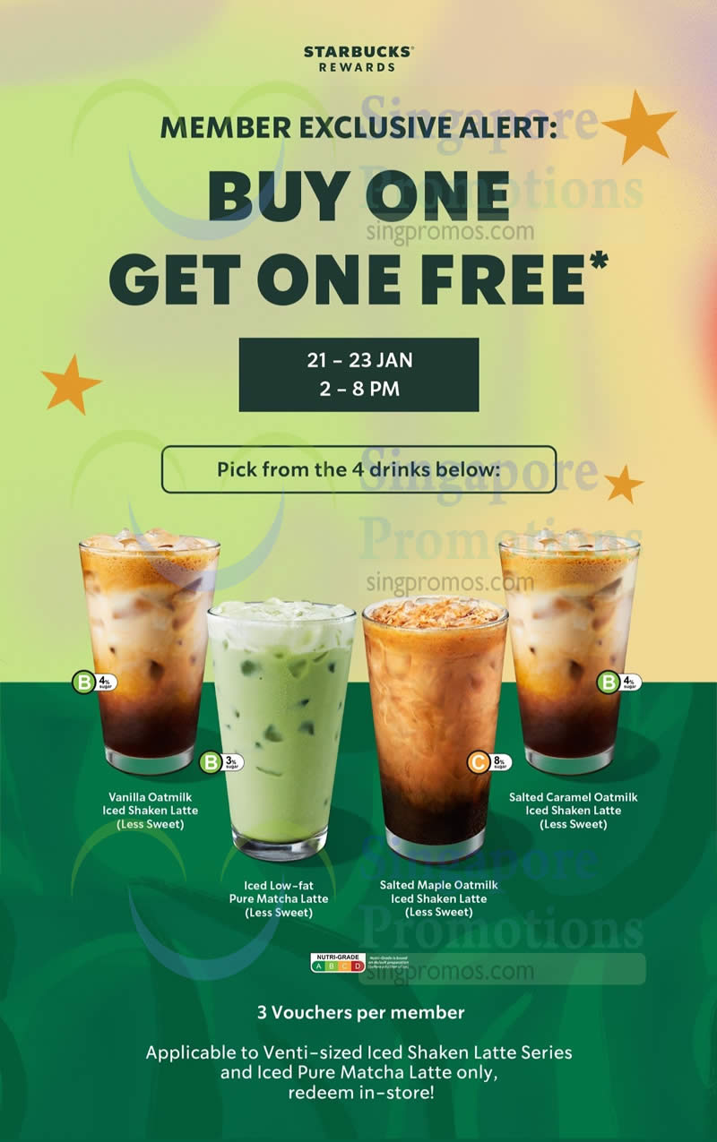 Expired) Starbucks S&amp;#039;Pore Has 1-For-1 Selected Drinks Promotion - Starbucks August 2025 Promo Calendar