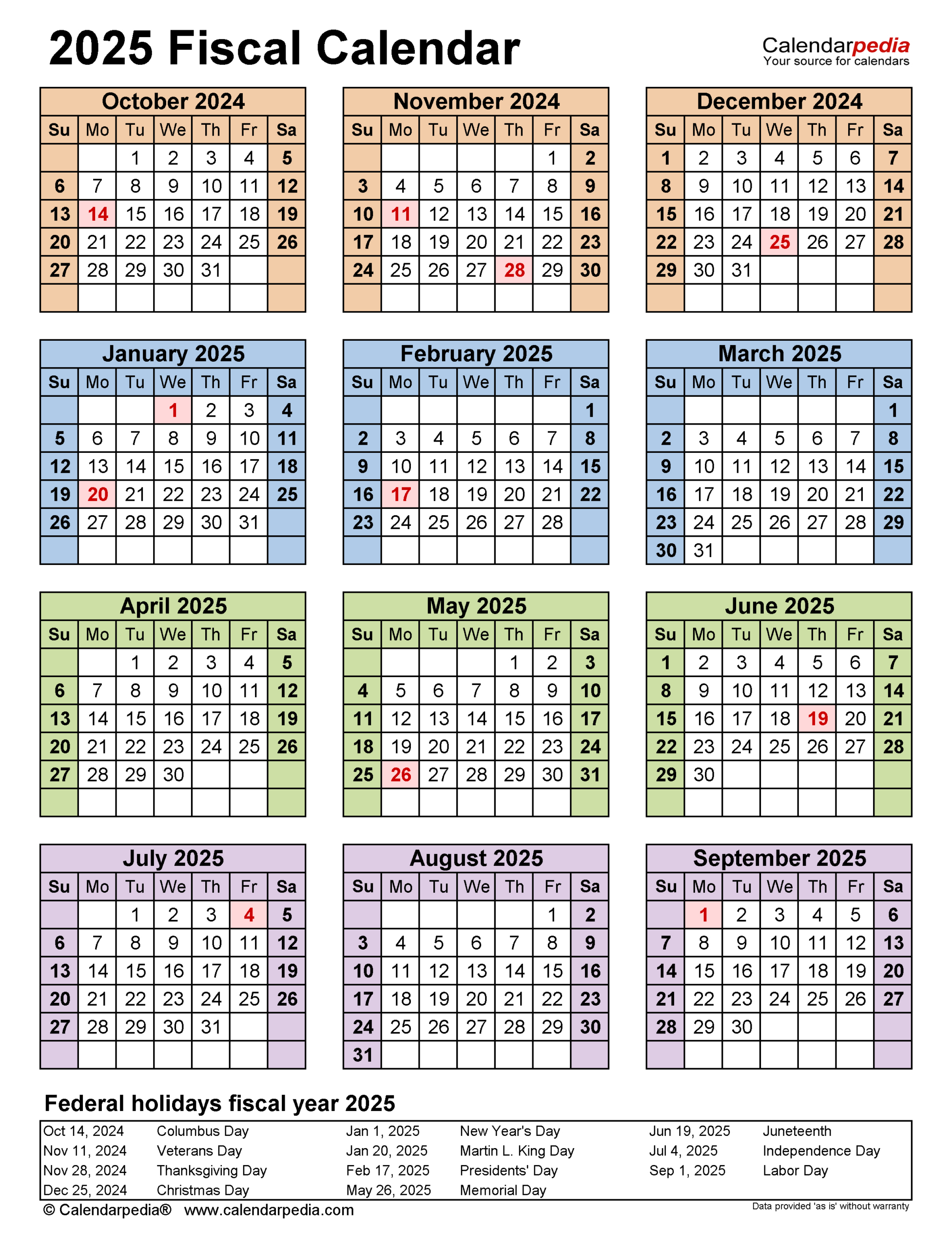 Fiscal Calendars 2025 - Free Printable Pdf Templates - Economic Calendar August 2025