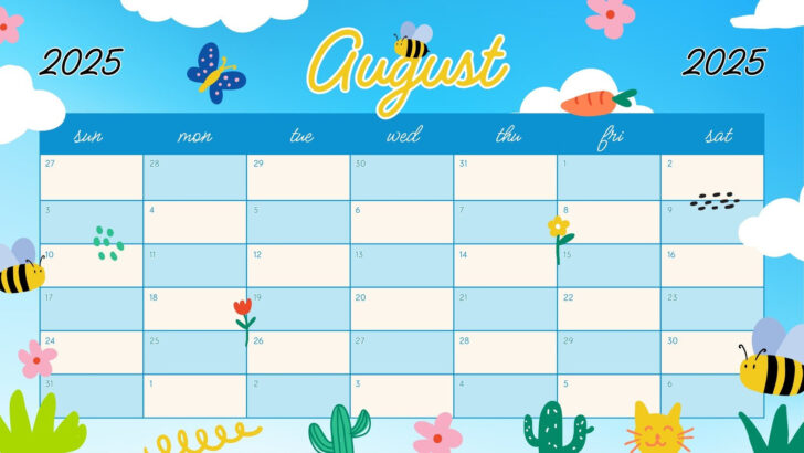 August 2025 Calendar Theme Ideas