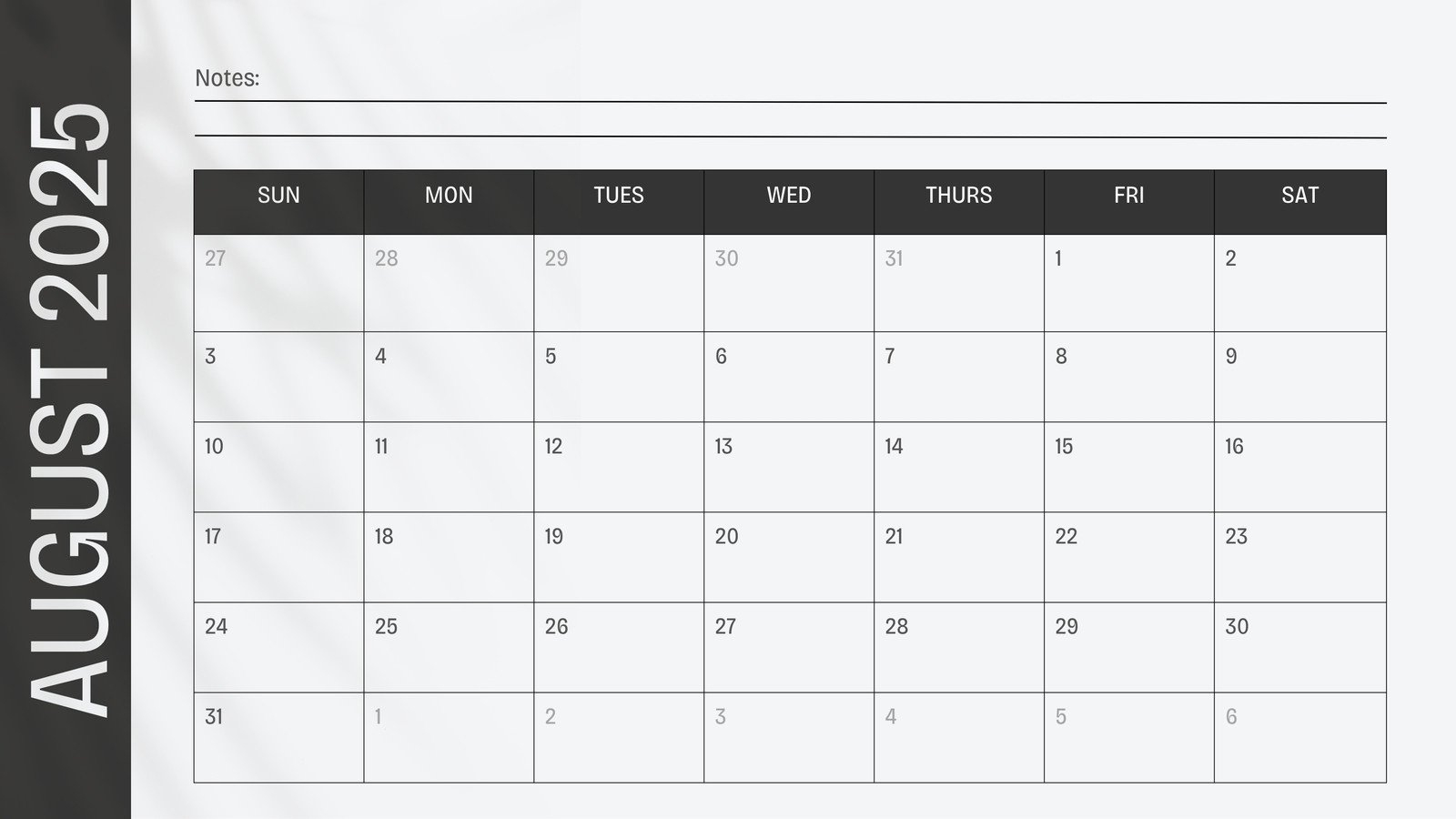 Free Printable August 2025 Calendar Templates | Canva - August 2025 Whiteboard Calendar Ideas