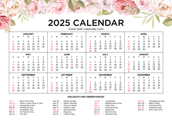 August 2025 Calendar Wiki