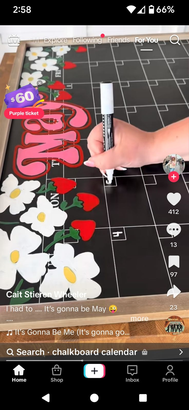 Pinandrea Brown On Craft Ideas In 2025 | Chalkboard Calendar - August 2025 Chalkboard Calendar Ideas