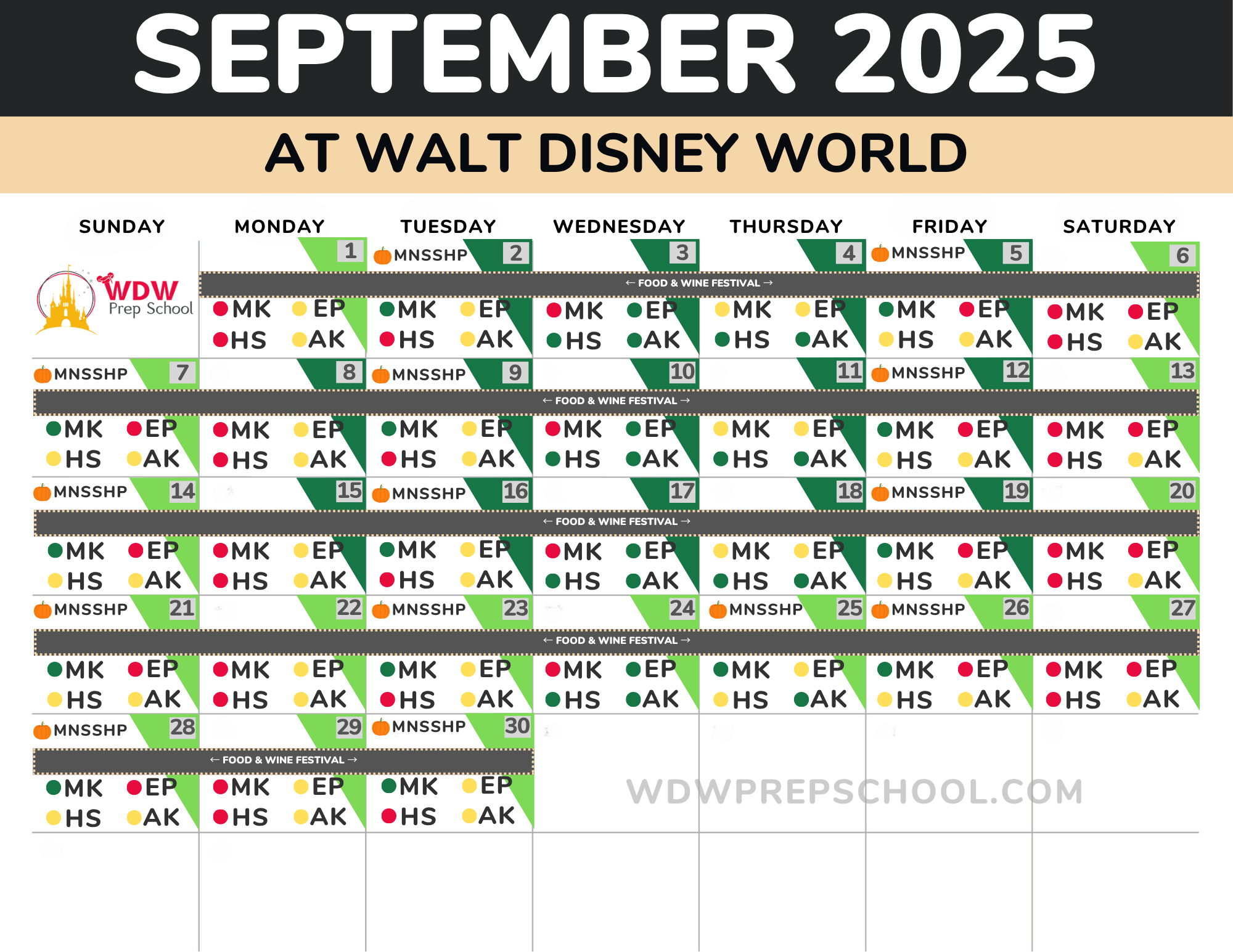 2025 &amp;amp; 2026 Disney World Crowd Calendar (Best Times To Go) - Disney Crowd Calendar September 2025