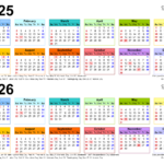 2025-2026 Two Year Calendar – Free Printable Pdf Templates – September 2025 To May 2026 Calendar Images Free Download