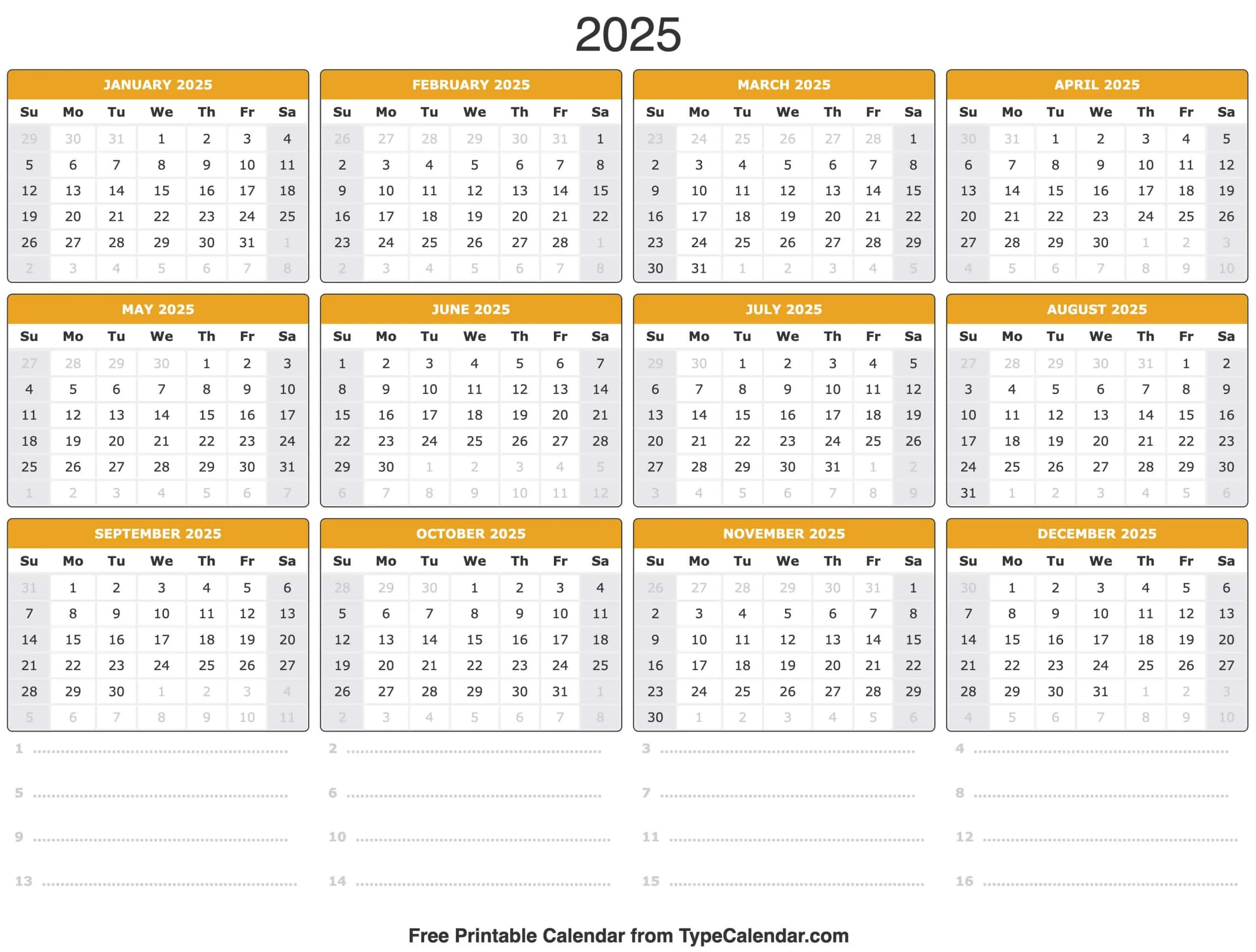 2025 Calendar - Printable Calendar 2025 With Holidays - October 2024 September 2025 Calendar