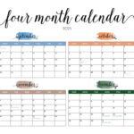 2025 Four Month Calendars – 31 Free Printables | Printabulls – Printable Calendar September 2025 to December 2025
