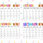 4 Month Calendar Printables – September, October, November And – 4 Month Calendar September To December 2025